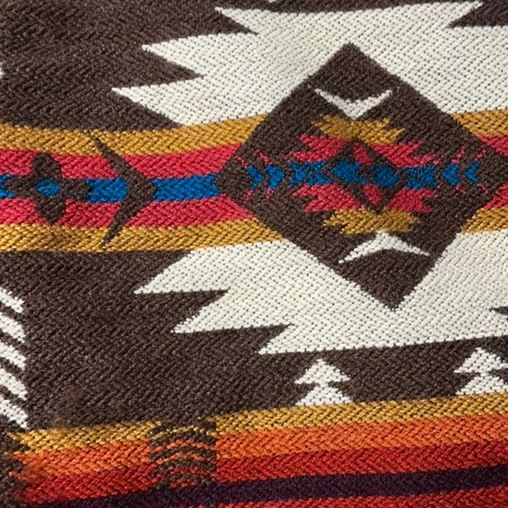 Southwestern Patterned Saddle Blanket Chilly Dog Jacket Coat - Picture 2 of 12